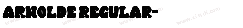 Arnolde Regular字体转换